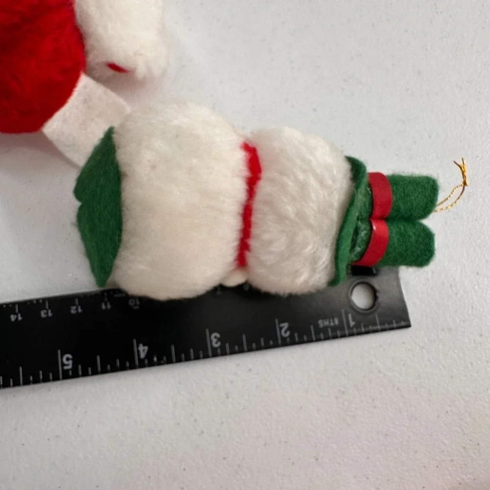 Vintage Christmas Ornaments Teddy‎ Bear Glass Snowman Santa Felt Plush Retro